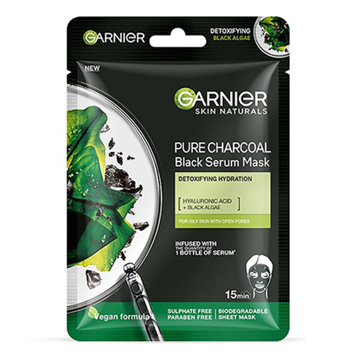 
Garnier Skin Black Serum Mask - Pure Charcoal 28 gm